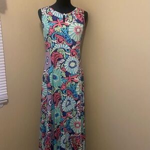 Talbots Multicolor Floral Maxi Dress